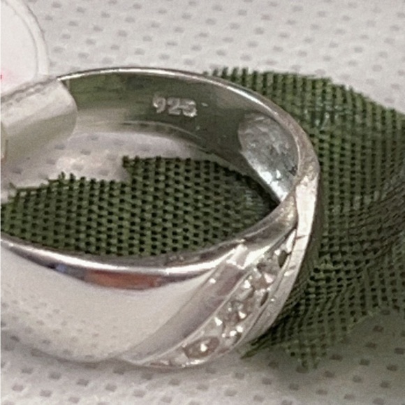 Hoop With Stone Silver 925 - Picture 3 of 7